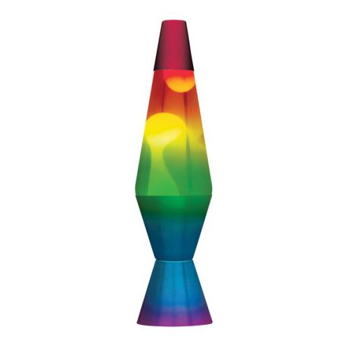 Lava Lamp, 14" Rainbow