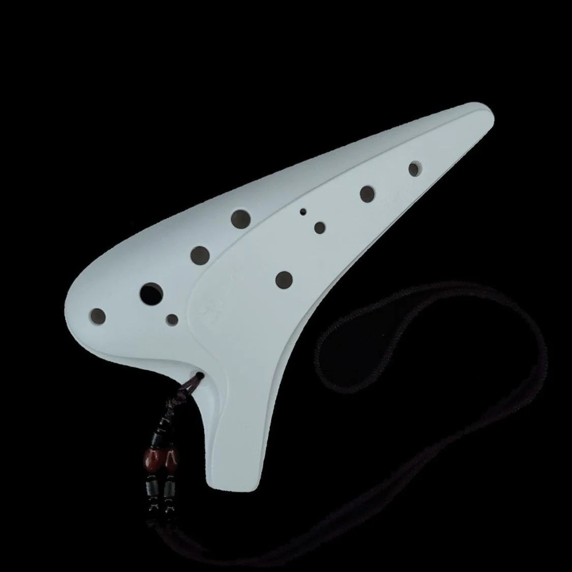 12-Hole Ocarina, Plastic, Alto C - White