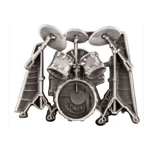 Pin, Drum Set - Pewter