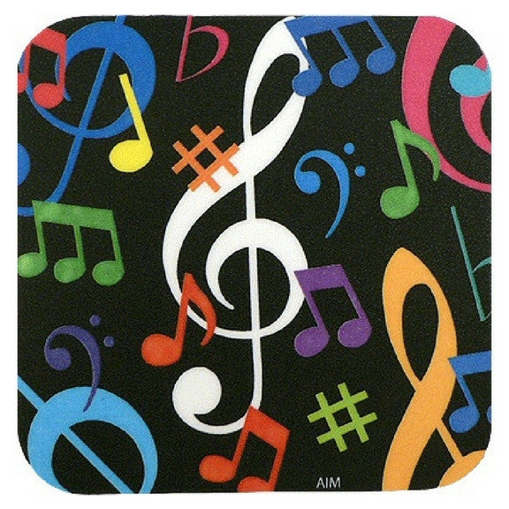 Vinyl Coaster, Colorful Notes