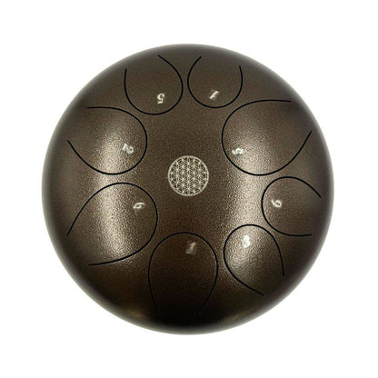 Tongue Drum - 10-Inch, Brown