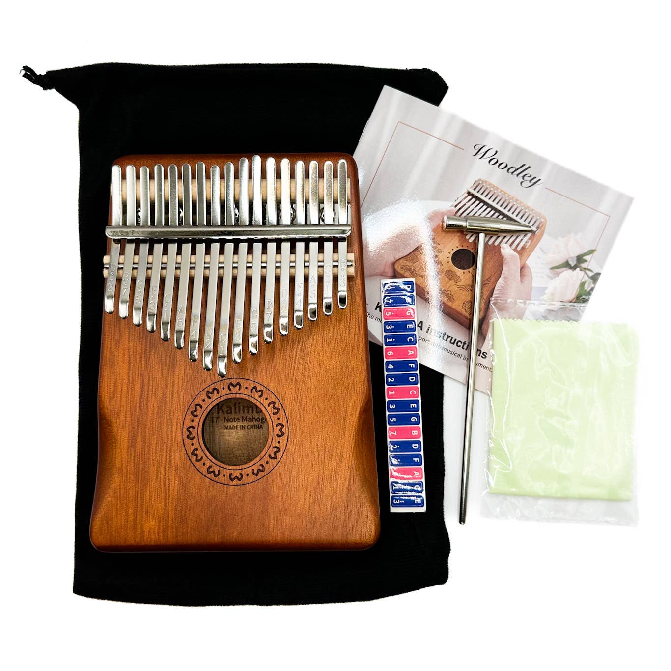 17-Key Kalimba Thumb Piano - Dark Brown