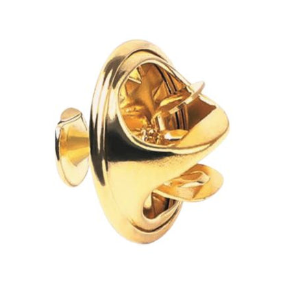 Butterfly clasp on the back of the tie tack