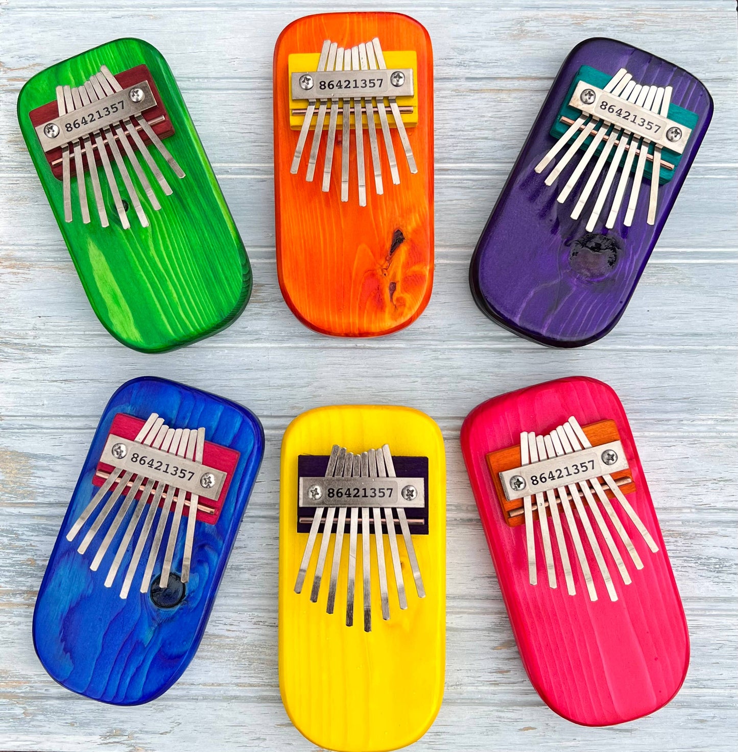 Kalimba Thumb Piano, 8-Key, Pine - Purple