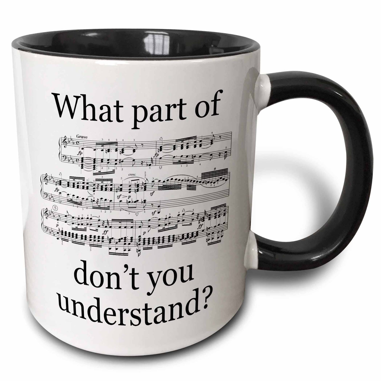 2-Tone Mug, What Part Don't You Understand