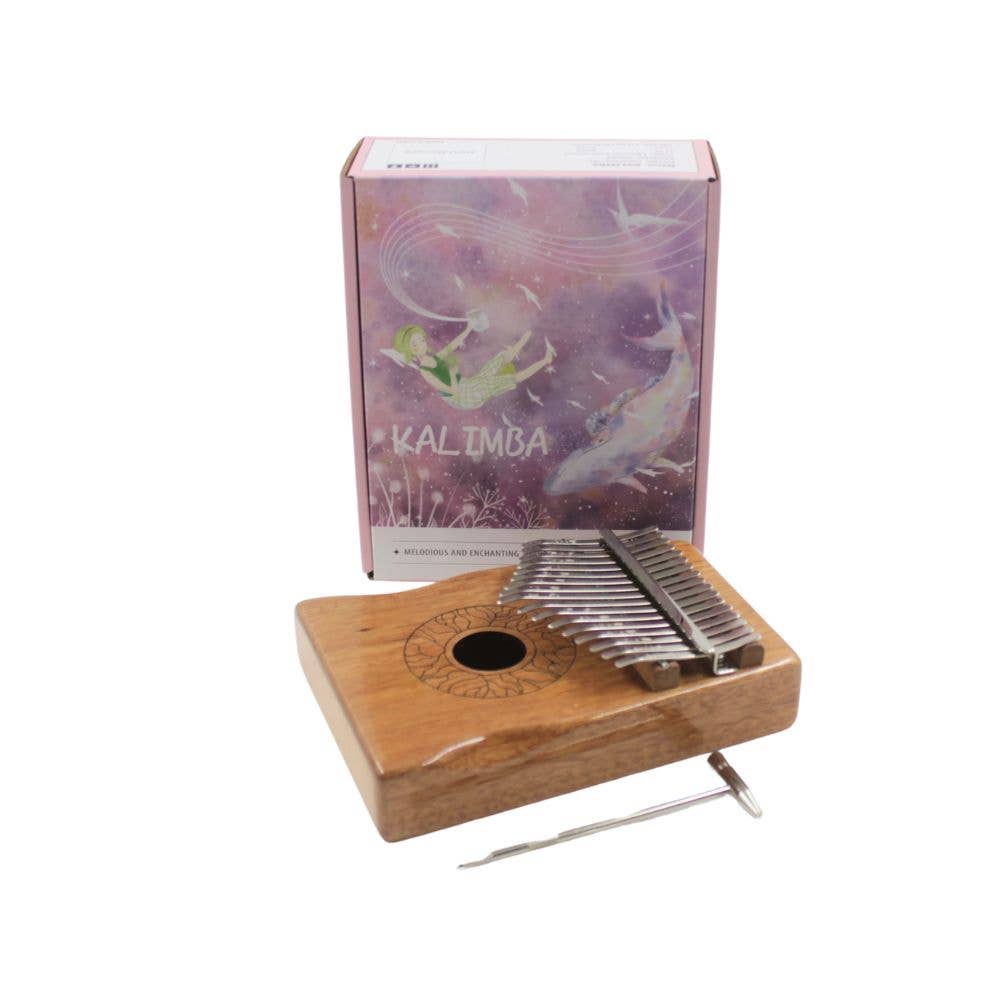 17-Key Kalimba Thumb Piano - Mahogany