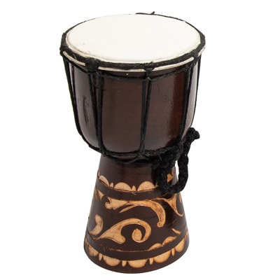 Djembe, 7-3/4" - Line-Carved