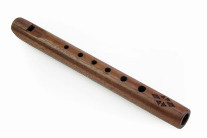 Native American Style Flute, High Spirits - Pocket Spirit Flute, Key of G - Walnut