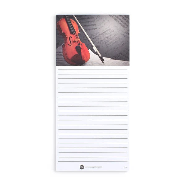 List Pad, Violin and Bow