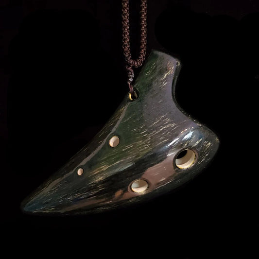 Soprano G Ocarina, Dragontooth Design, Brushed