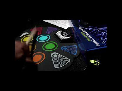 Rock & Roll It Roll-up Drum Kit, Color-Coded