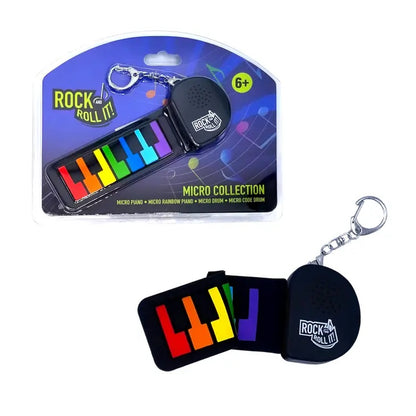 Rock & Roll It Keychain - Rainbow Piano