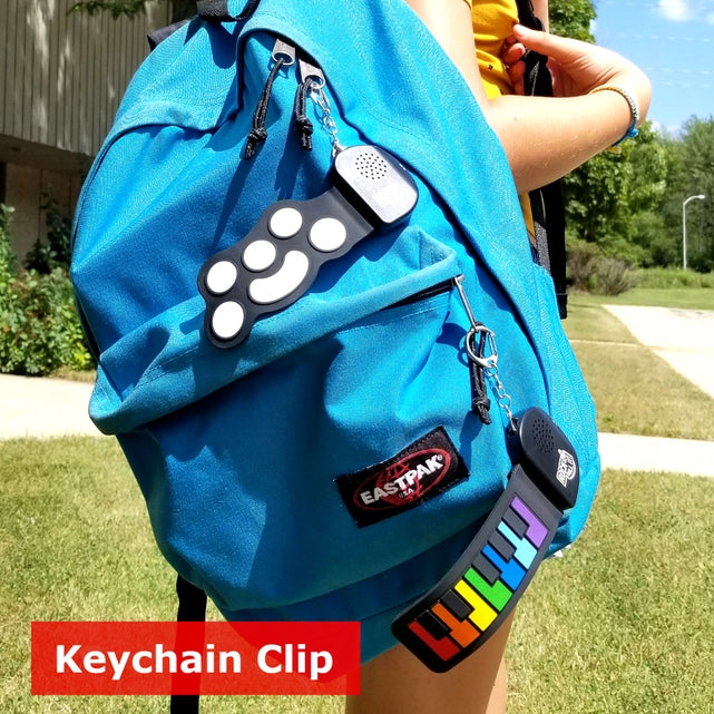 Rock & Roll It Keychain - Rainbow Piano