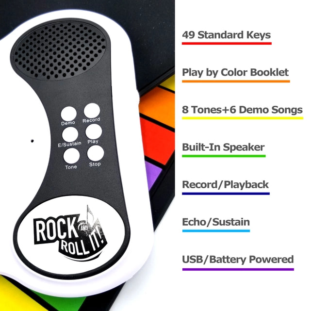 Rock & Roll It Roll-up Piano, Rainbow