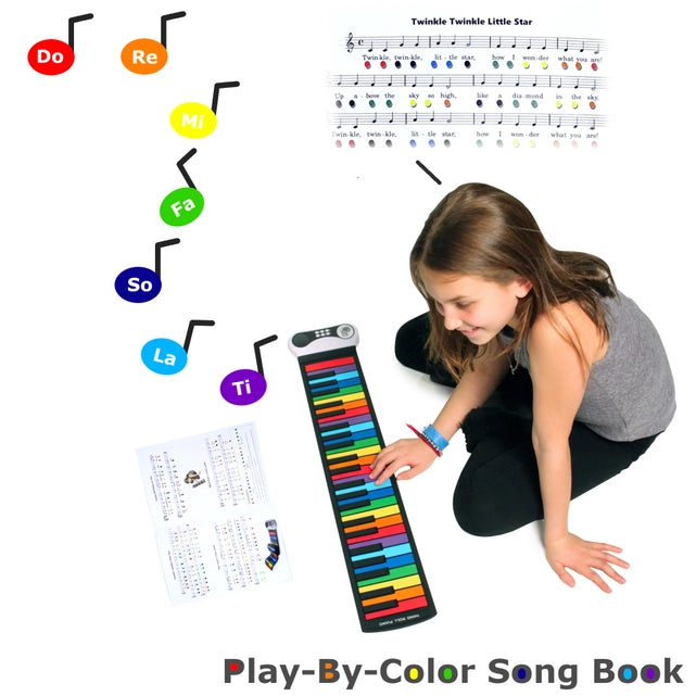 Rock & Roll It Roll-up Piano, Rainbow