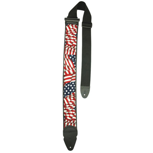 Guitar Strap, American Flag by LM Straps