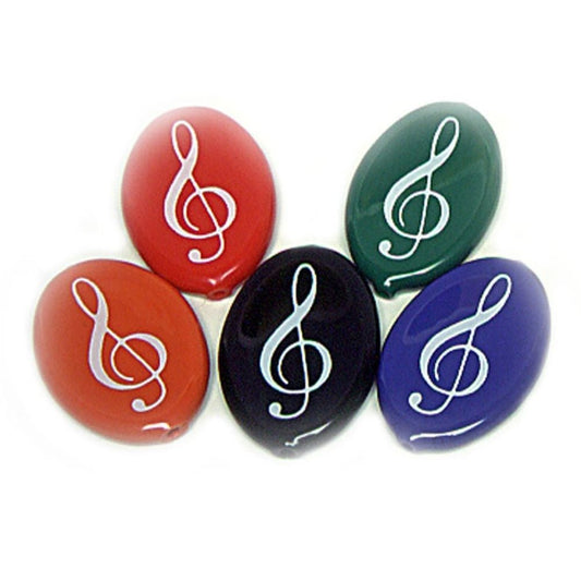 Oval Squeeze Coin Holder, Treble Clef