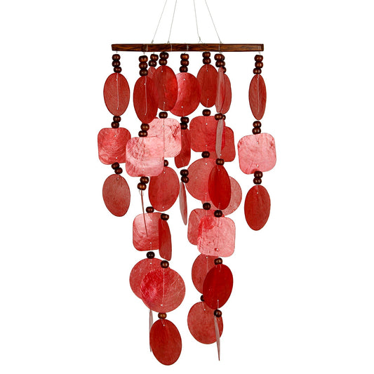 Red Capiz Chime - by Woodstock Chimes