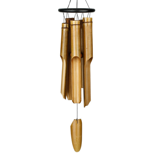 Ring Bamboo Chime - Large, Black - by Woodstock Chimes