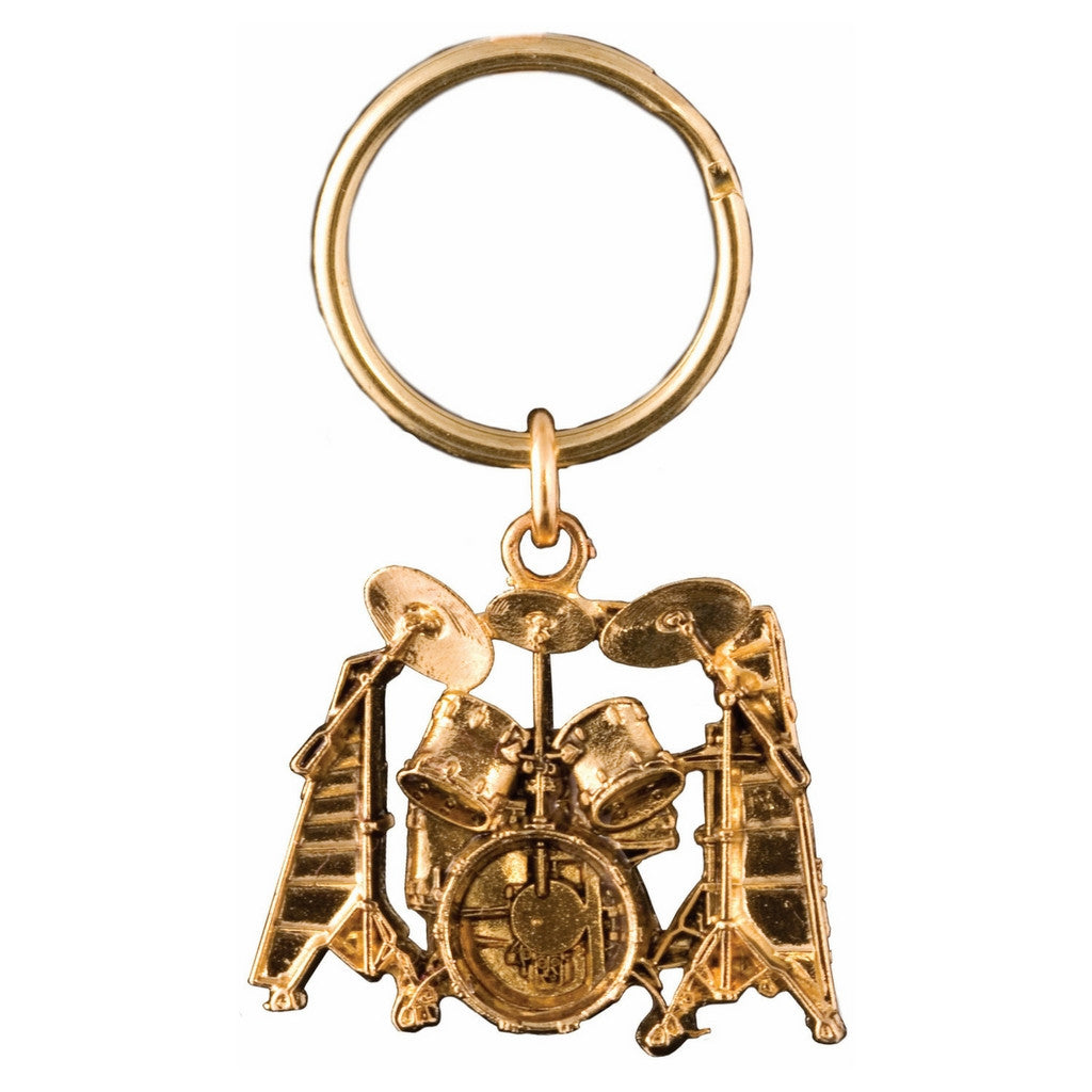 Keychain, Drum Set - Gold