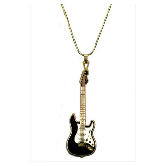 Necklace, Electric Guitar, Fender Stratocaster - Black