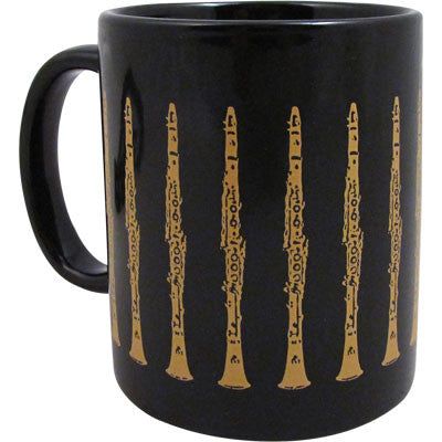 Mug, Black - Clarinet