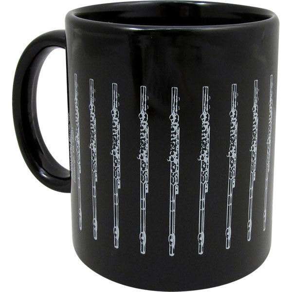 Mug, Black - Flute