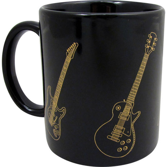 Mug, Black - Guitar
