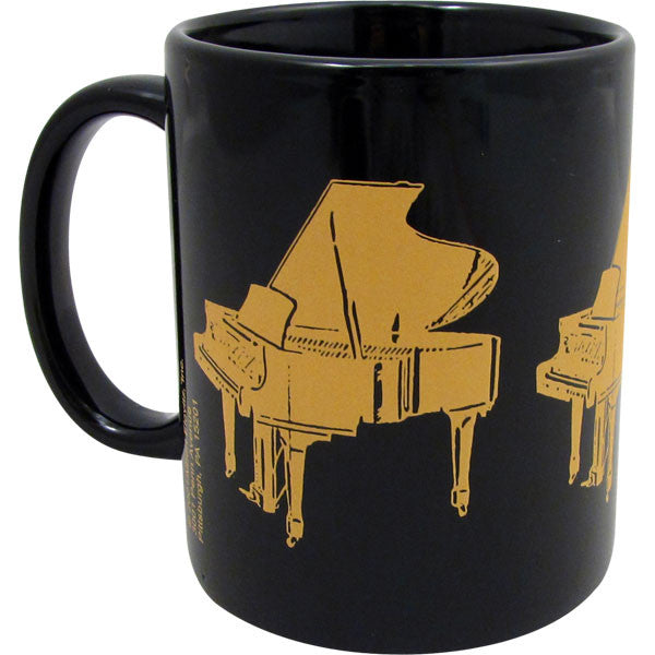 Mug, Black - Grand Piano