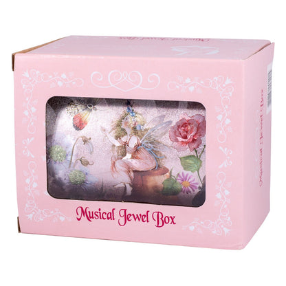 Princess Fairy Musical Jewelry Box, Silver & Pink