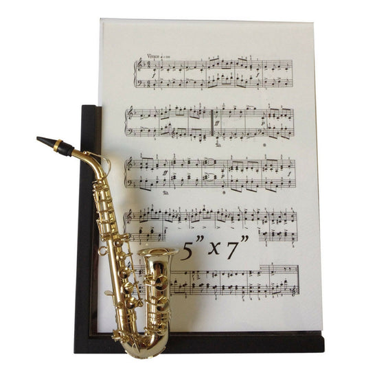 Music Instrument Picture Frame, Saxophone