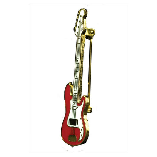 Pin, Bass Guitar, Fender - Red