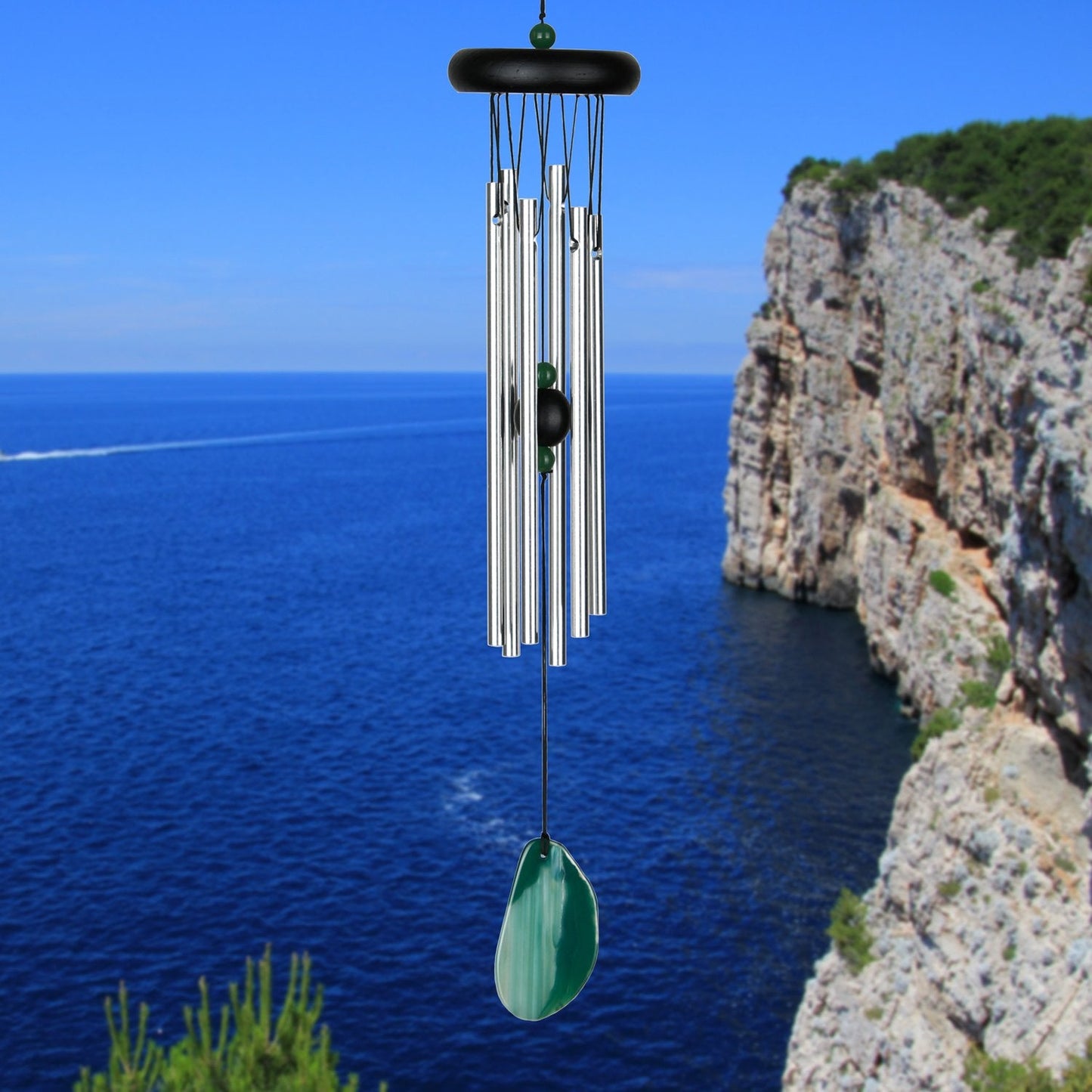 Agate Chime - Small, Green - by Woodstock Chimes
