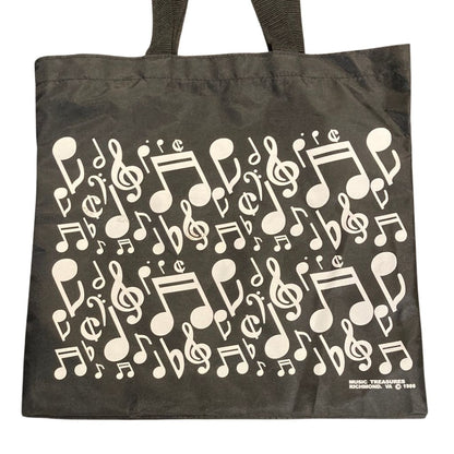 Tote Bag, Nylon, Music Symbols