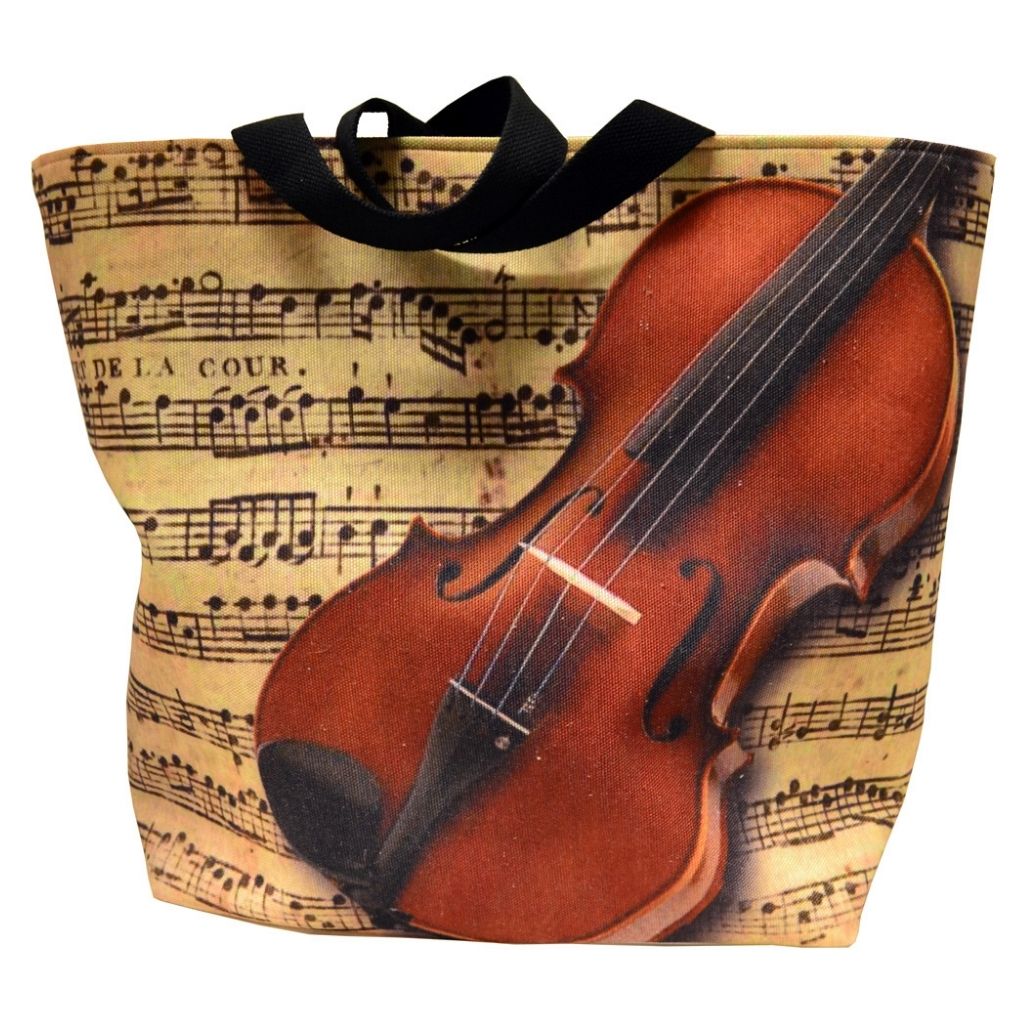 Tote Bag, Violin and Sheet Music