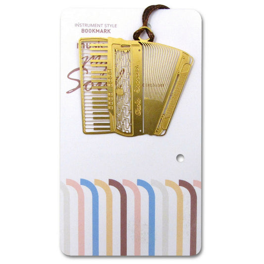 Metallic Gold Bookmark, Accordion