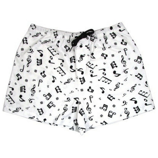 Music Notes Flannel Boxers