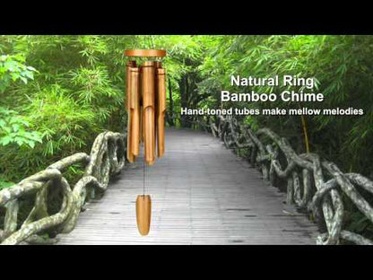 Ring Bamboo Chime - Large, Natural - by Woodstock Chimes
