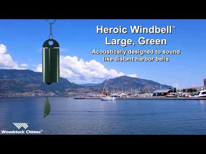 Heroic Windbell - Large, Green - by Woodstock Chimes