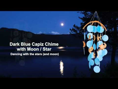 Dark Blue Capiz Chime - by Woodstock Chimes