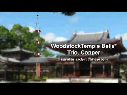 Temple Bells - Trio, Copper - by Woodstock Chimes