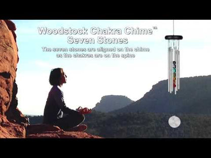 Chakra Chime - Seven Stones, Silver - by Woodstock Chimes