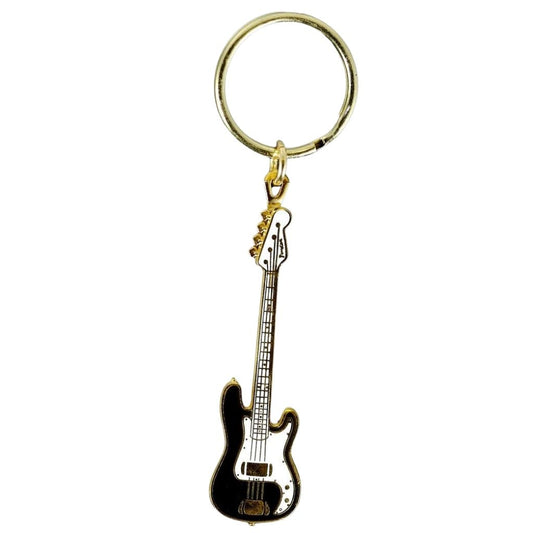 Keychain, Bass Guitar, Fender - Black