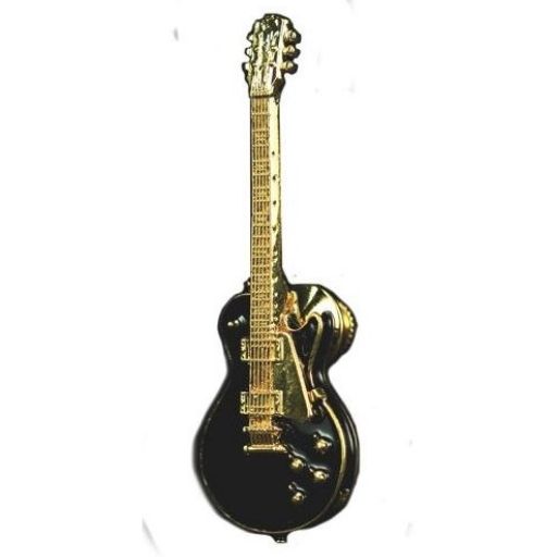 Pin, Electric Guitar, Vintage Gibson Les Paul - Black