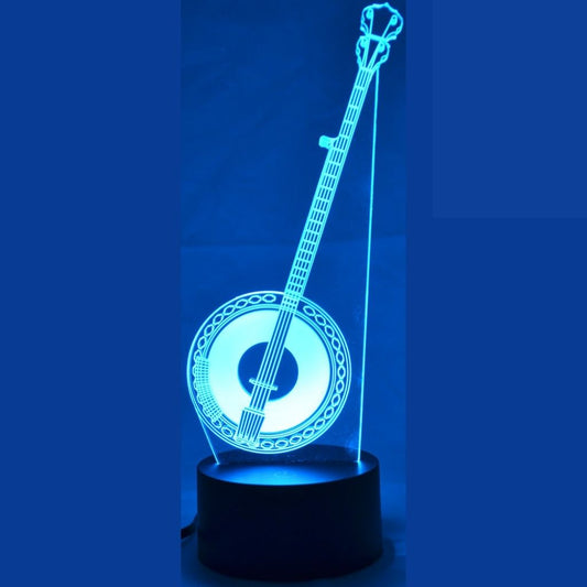 3-D Illusion Color-Changing Lamp, Banjo