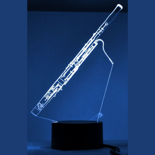 3-D Illusion Color-Changing Lamp, Bassoon