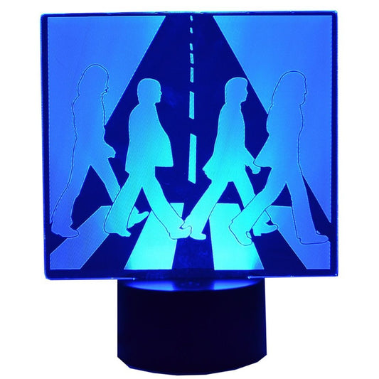 3-D Illusion Color-Changing Lamp, The Beatles - Abbey Road