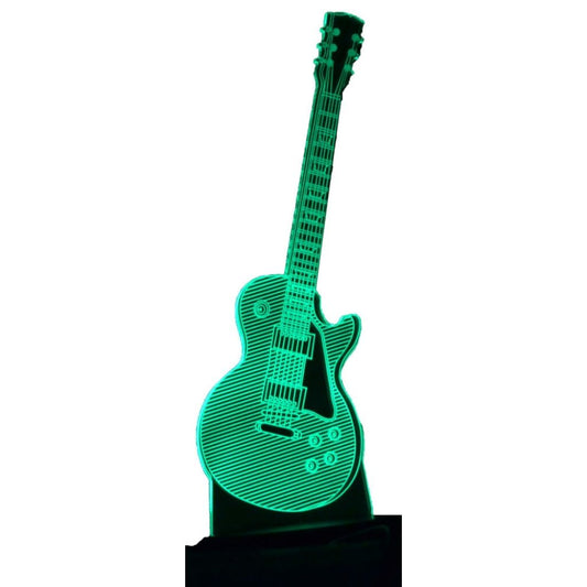 3-D Illusion Color-Changing Lamp, Guitar, Electric - Les Paul