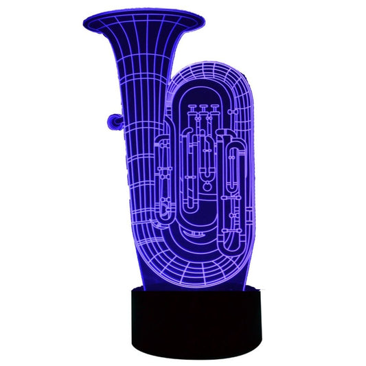 3-D Illusion Color-Changing Lamp, Tuba