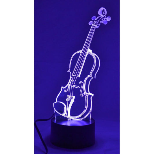 3-D Illusion Color-Changing Lamp, Violin / Viola